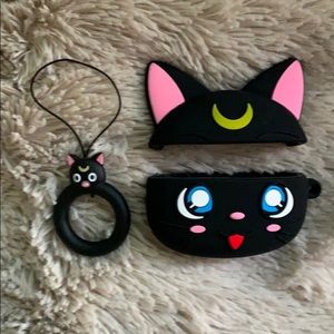 Airpods PRO Sailor Moon Luna silicone case